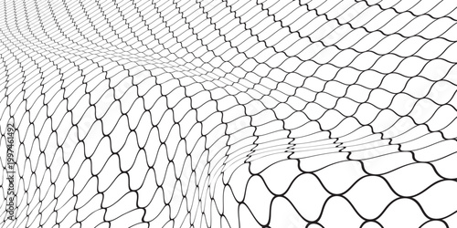 Wire mesh fence isolated on white background