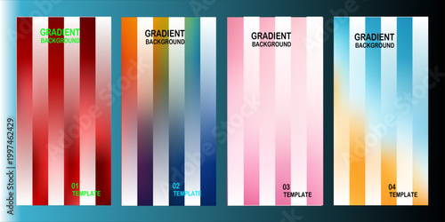 Colorful vertical stripes with text overlays a vibrant abstract composition