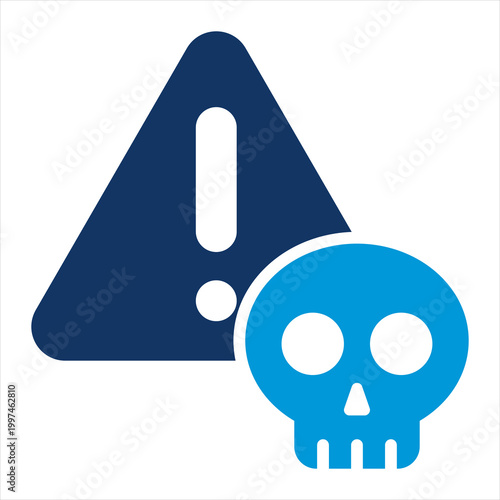 Threat Single Icon Glyph Color