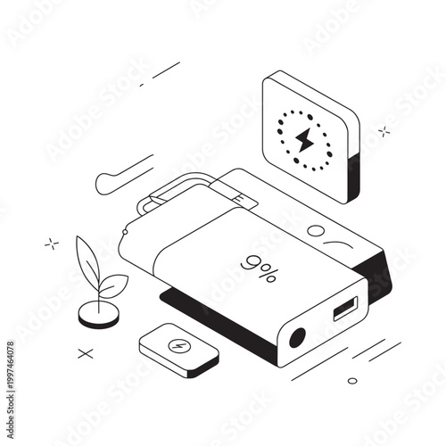 power bank charging smartphone with low battery