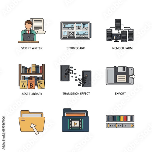 Businessman working on computer desktop.