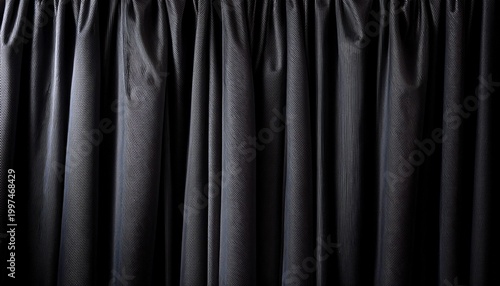 black curtain background