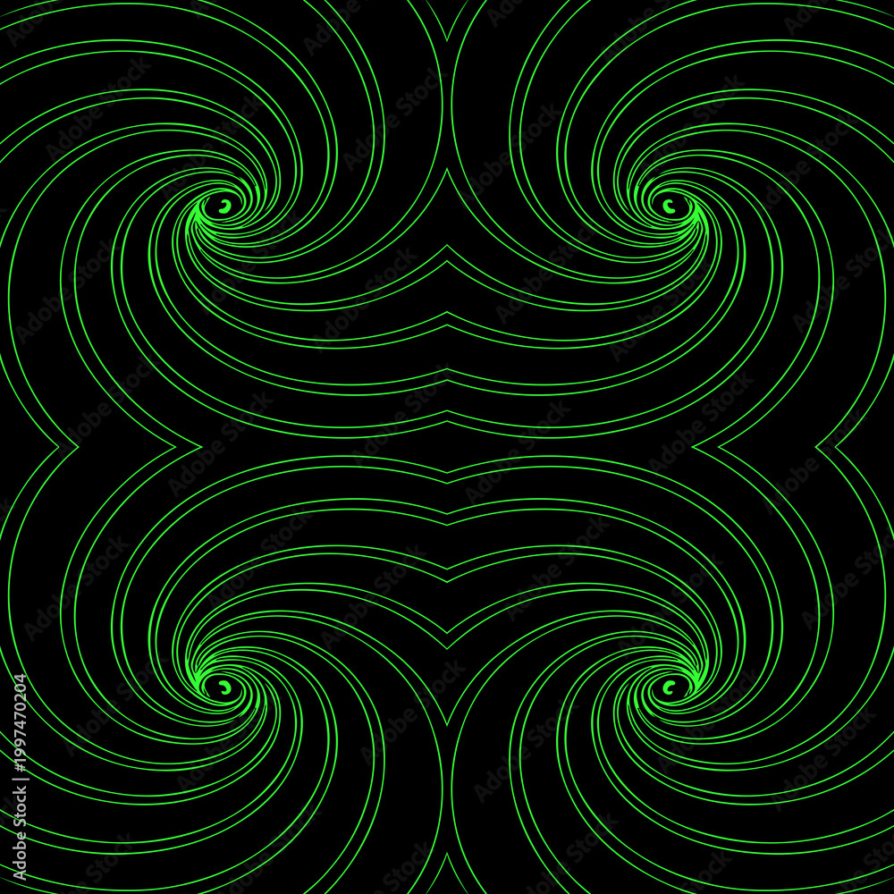 Fototapeta premium Abstract seamless spiral pattern