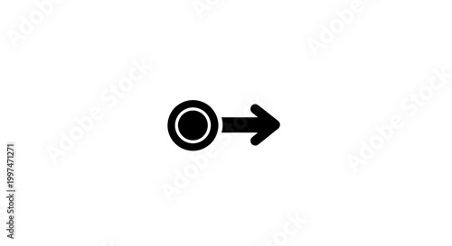 фотографія Black arrow pointing to right direction.