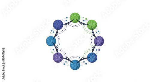 Molecular Structure of Chemical Compound Model.