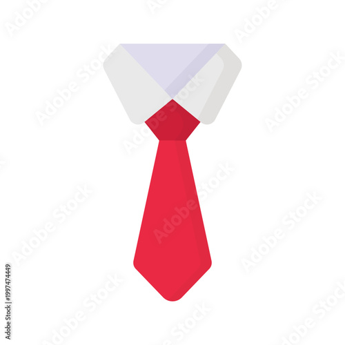 A vector art illustration features two red ties and three colorful ties draped over a blue glass bottle and a green flower vase, creating a decorative design with empty liquid containers