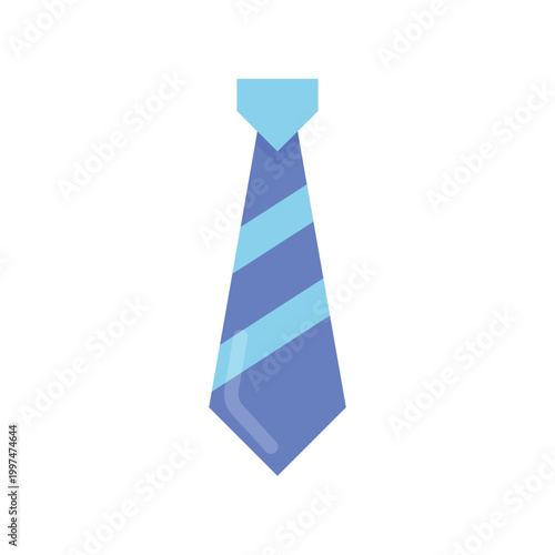 A vector art illustration features two red ties and three colorful ties draped over a blue glass bottle and a green flower vase, creating a decorative design with empty liquid containers