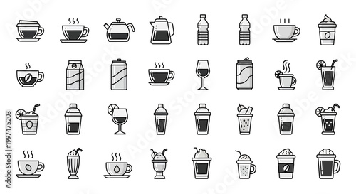 Variety of Coffee and Drink Cups.