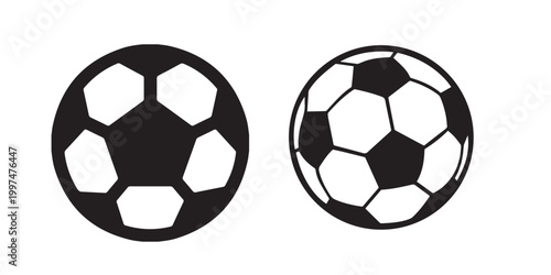 Bild auf Leinwand A classic black and white leather soccer ball sport equipment object isolated on