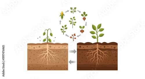 Crop Rotation for Soil Enrichment: Sustainable Agriculture & Nutrient Cycling for Healthy Plant Growth