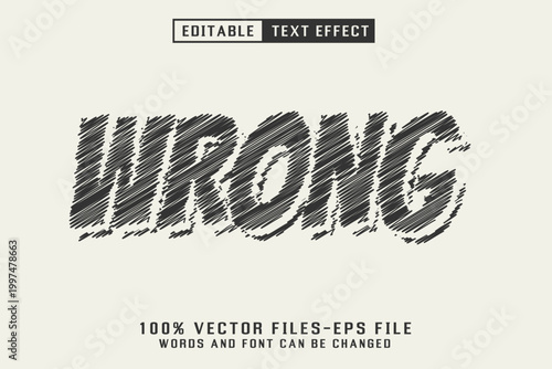Wrong Editable Text Effect