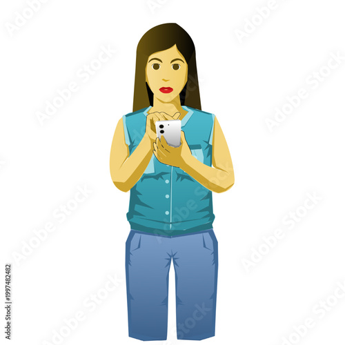 Minimalist flat vector illustration of person character with daily lifestyle objects and actions, simple modern concept