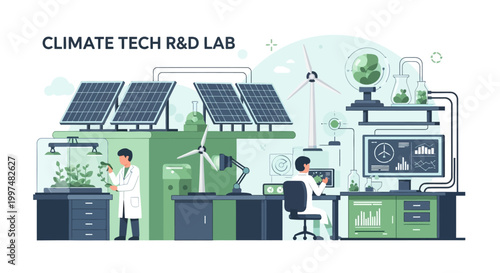 Climate Tech R&D Lab: Green Energy Research, Sustainable Innovation & Environmental Solutions