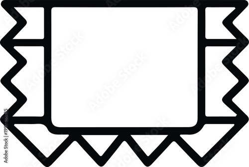 Minimalist candy wrapper icon in clean outline style, simple vector illustration for sweet snack packaging, confectionery branding, and modern food design projects