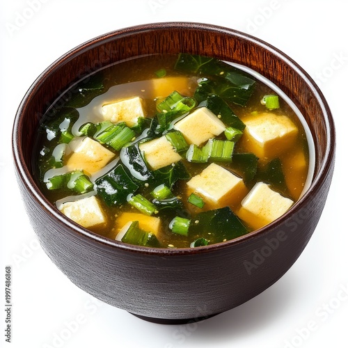 3D Clipart Illustration of Japanese Miso Soup