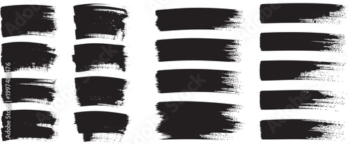 Ink Brush Strokes: A collection of bold ink brush strokes perfect for adding an artistic touch to any design or project, offering a versatile element for creative expression.
