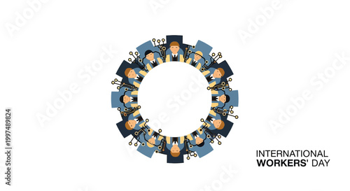 People Celebrating International Workers Day.