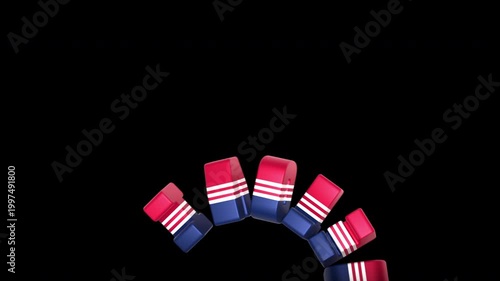 US Election Ellection I voted 3D Banner Loop with alpha channel