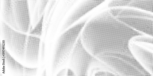 Black halftone dots create a smooth gradient fading upward into a white background, forming a clean abstract texture.