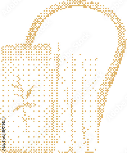 Buckets of popcorn with a checkered pattern during a movie night