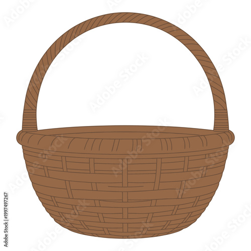 empty wicker basket