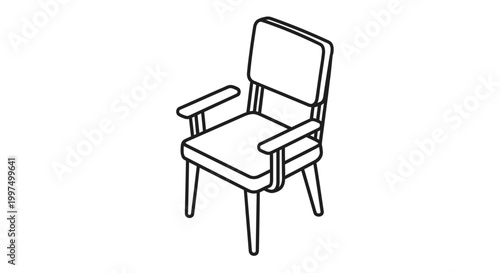 Comfortable Armchair with Cushions, Modern Living Room Furniture