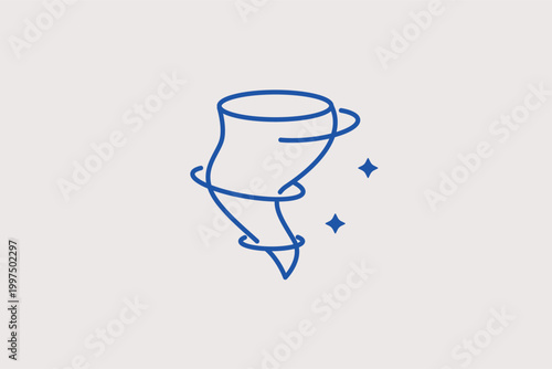 Snowy rain line icon for sleet and mixed winter precipitation. Frozen vector illustration for road safety bulletins and winter sports equipment store labels.