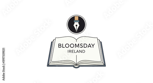 Bloomsday Ireland literary festival logo.