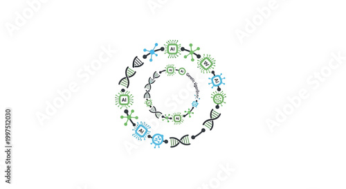 DNA Double Helix Structure Model.