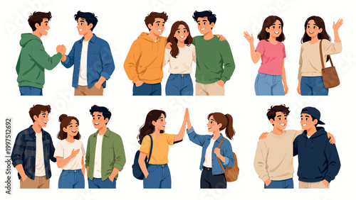 People Interaction Communication Social Relationships Collection