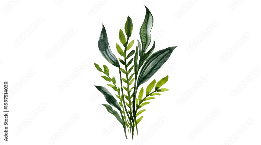 Fototapeta premium A sprig of rosemary on a black background