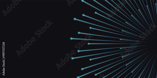 Lines composed of glowing backgrounds, Abstract light speed background. Data flow tunnel. Explosion radial background. Vector illustration