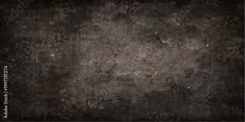 Dark grunge vintage concrete texture background with rough aged dark surface and empty blank wallpaper style backdrop