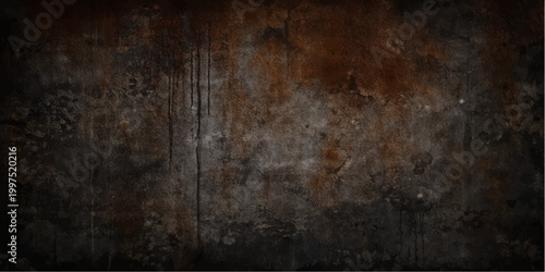 Old grunge wood texture background with vintage dark rough aged surface design