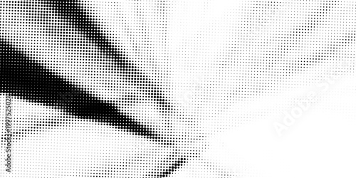 Black halftone dots create a smooth gradient fading upward into a white background, forming a clean abstract texture.