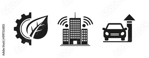 Industrial ecology and smart city technology with autonomous vehicle integration