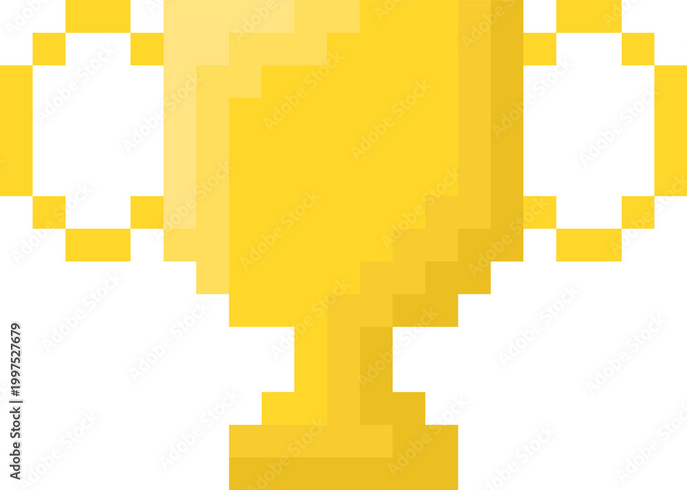 Fototapeta premium Pixel trophy