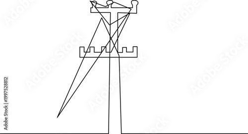 Medieval knight on a castle battlement with a crossbow Vector