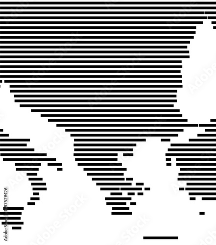 Map of Southeast Europe showing the earth with a few horizontal black lines. No labels at all.