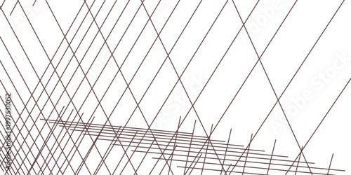 Abstract network of interconnecting lines, evoking a sense of complexity and modern architectural design.