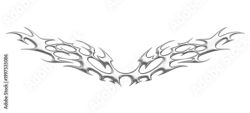 Foto Chrome neo tribal tattoo