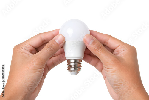 Hands Holding Light Bulb – Idea, Innovation and Creativity Concept