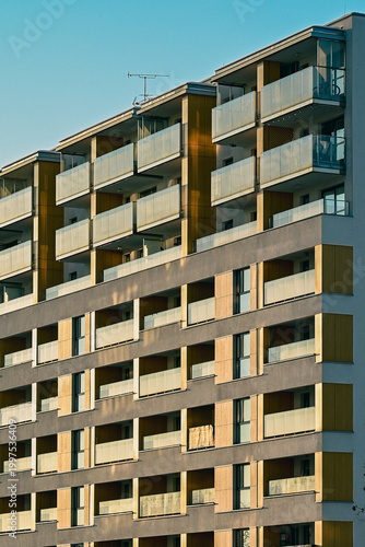 Foto facade of modern apartment building