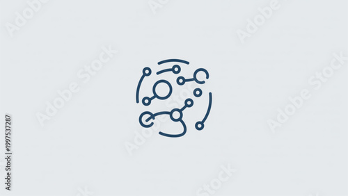 Minimalist football play diagram with player positions and arrows Vector