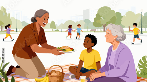 This stylized illustration evokes a sense of calm and growth, perfect for backgrounds, branding materials, or website visuals needing a natural and mo