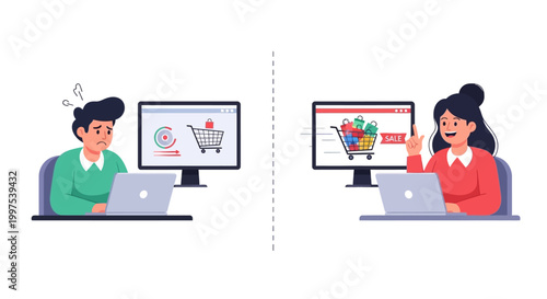 E-commerce Success vs. Failure: Optimizing Online Shopping Experience for Better Sales and Customer Satisfaction