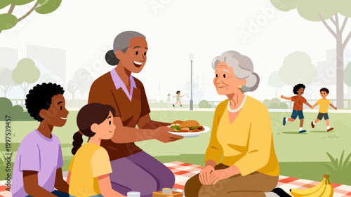 A modern, abstract illustration featuring a lilac figure against a backdrop of vibrant colors. This image evokes a sense of calm and could be used for