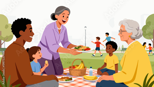 This minimalist image features a warm, earthy color palette with stylized green leaves against a terracotta background. Ideal for conveying natural th