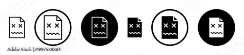 Broken Image icon, template for graphic or web design. vector illustration