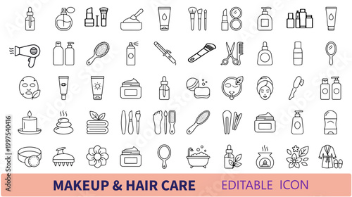 makeup-hair-care-icon-set-beauty-cosmetics-skincare-line-icons-set-50.eps
